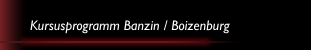 Kursusprogramm Banzin / Boizenburg