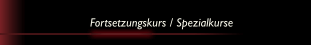 Fortsetzungskurs / Spezialkurse